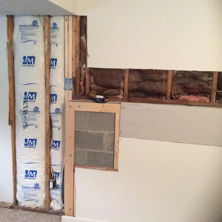 Wall insulation replacement during Structural Drying in Manlius